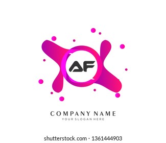 Letter AF logo vector concept design - Vector