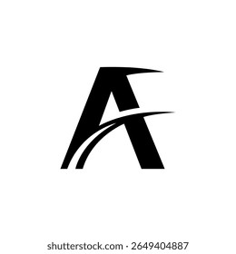 Letra AF Tipografia Moderna para Design de Logotipo de Marca