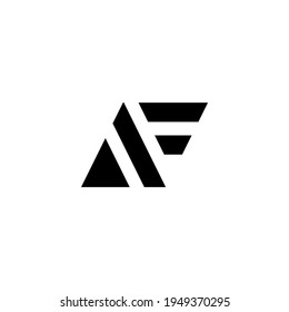 Letter AF monogram logo design vector