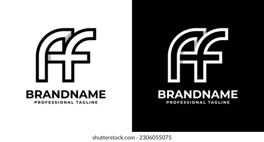 Letter AF Monogram Logo, suitable for any business with AF or FA initials.