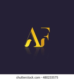 Letter AF that can be used as initial logo