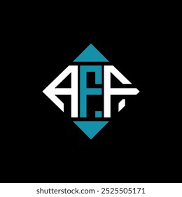 carta AFF quadrado logotipo design vetor modelo ilustração. AFF retângulo diamante logotipo design.
