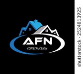 Letter AFN building vector, AFN initial construction. AFN real estate. home letter logo design, AFN real estate Logo , Style home logo