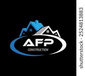 Letter AFP building vector, AFP initial construction. AFP real estate. home letter logo design, AFP real estate Logo , Style home logo