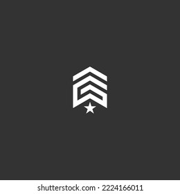 letter ag building logo design vector illustration template