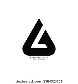 Letra Ag o Ga formas modernas iniciales logotipo abstracto de monograma de alfabeto