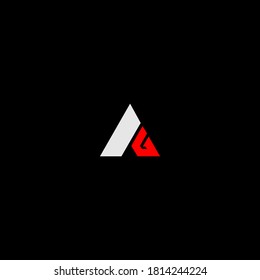 letter ag gaming logo design.Initial AG logo vector illustration