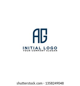 Letter AG Initial icon / Monogram.- Vector inspirational logo design - Vector