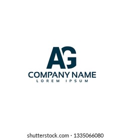 letter AG logo concept. Designed for your web site design, logo, app, UI