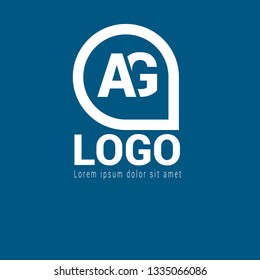 letter AG logo concept. Designed for your web site design, logo, app, UI