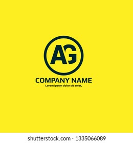letter AG logo concept. Designed for your web site design, logo, app, UI