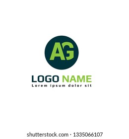 letter AG logo concept. Designed for your web site design, logo, app, UI