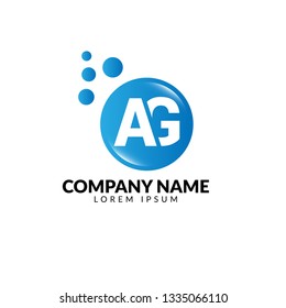 letter AG logo concept. Designed for your web site design, logo, app, UI