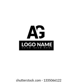 letter AG logo concept. Designed for your web site design, logo, app, UI