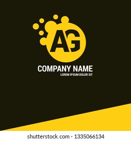 letter AG logo concept. Designed for your web site design, logo, app, UI
