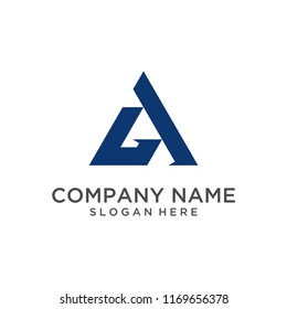 Letter AG logo design