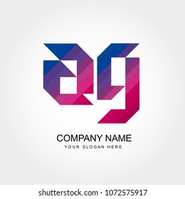 Letter AG Logo Template
