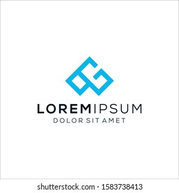 Letter AG Logo - Vector