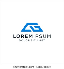 Letter AG Logo - Vector