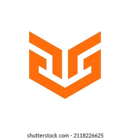 Letter AG Masculine Monogram Logo