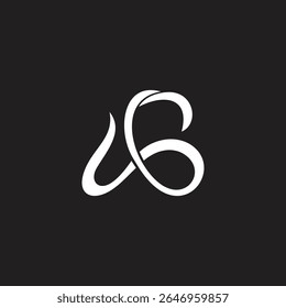 letra ag movimento simples fita logotipo vetor 