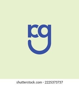 Letter Ag Smile Logo Vector