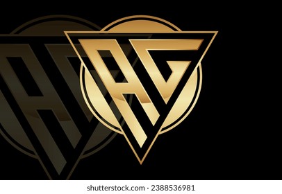 Letter AG Triangle Logo Design