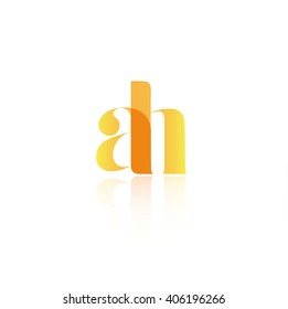 Letter AH logo