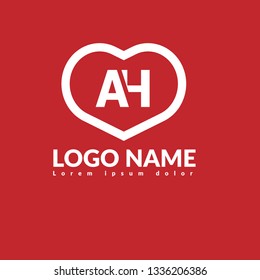 letter AH logo concept. Designed for your web site design, logo, app, UI