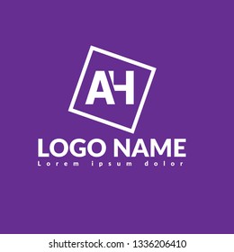 letter AH logo concept. Designed for your web site design, logo, app, UI