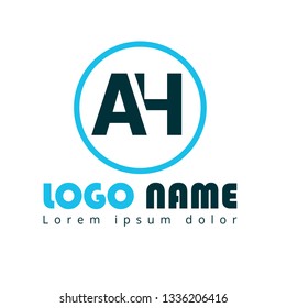letter AH logo concept. Designed for your web site design, logo, app, UI
