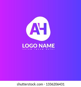 letter AH logo concept. Designed for your web site design, logo, app, UI