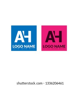 letter AH logo concept. Designed for your web site design, logo, app, UI