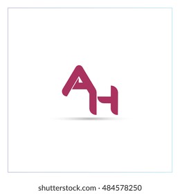 Letter AH Logo Element. Vector Template Design