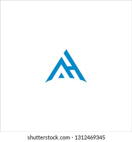 Letter AH logo icon design