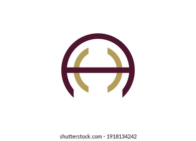 Logo-Vorlagendesign von Letter AH