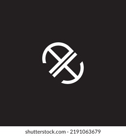 letter ah logo vector template
