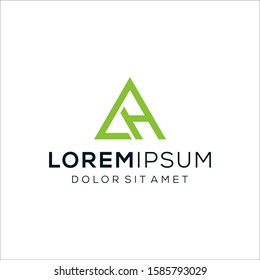 Letter AH Logo - Vektor