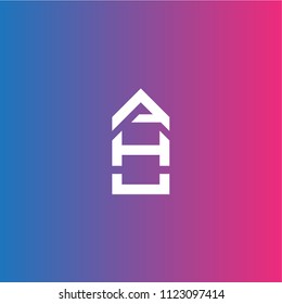letter AHU logo vector