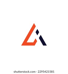 Letter AI or LI  Simple vector logo design