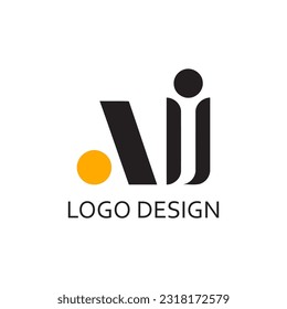 letter ai for logo company design template