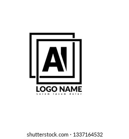 letter AI logo concept. Designed for your web site design, logo, app, UI