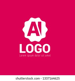 letter AI logo concept. Designed for your web site design, logo, app, UI