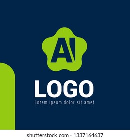 letter AI logo concept. Designed for your web site design, logo, app, UI