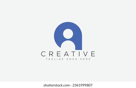 Letter AI logo design template vector illustration.