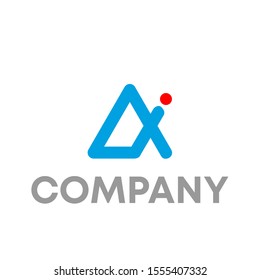 letter AI logo vector design template