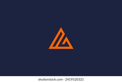 letter ai triangle logo icon design vector design template inspiration