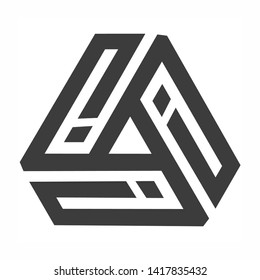 LETTER AI TRIANGLE MONOGRAM LOGO DESIGN