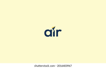 Letter  Air Travel Logo Design Template
