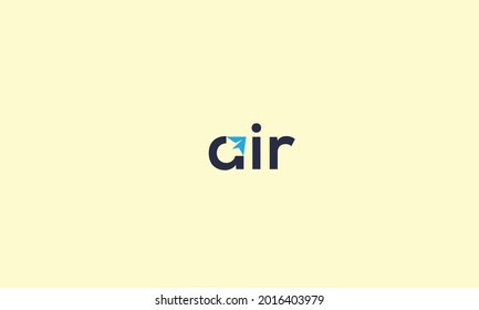 Letter  Air Travel Logo Design Template
